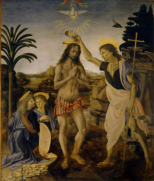 Andrea del Verrocchio Baptism of Christ